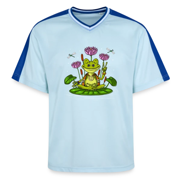 Grenouille Zen Hippie sur T-shirt de foot unisexe en mesh