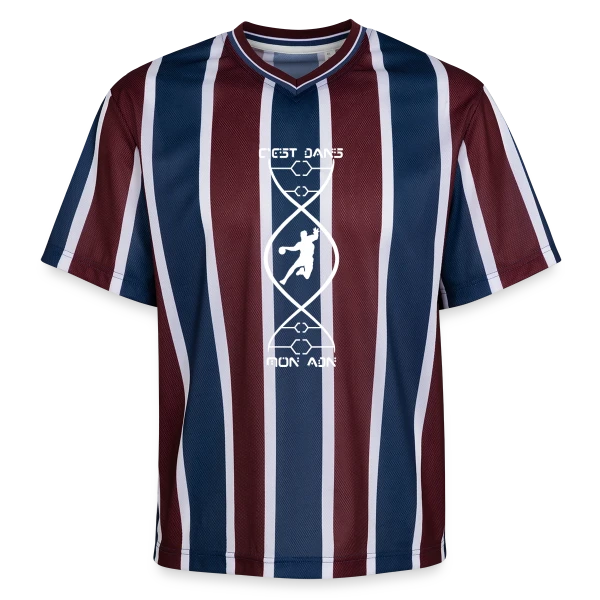 ADN Handball Homme - Fierté Sportive sur T-shirt de foot unisexe en mesh