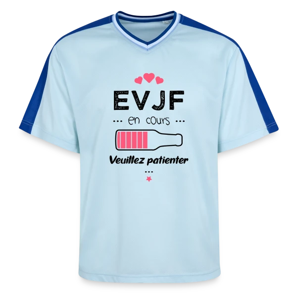 EVJF en Folie ! sur T-shirt de foot unisexe en mesh