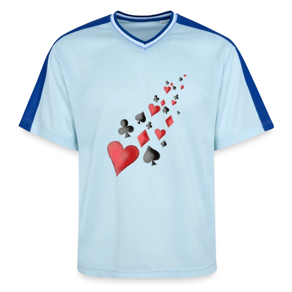 Envolée de Cartes à Jouer sur T-shirt de foot unisexe en mesh