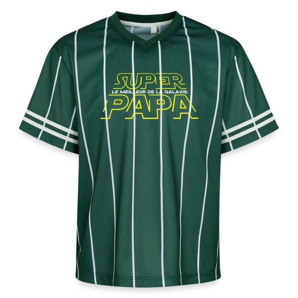Super Papa Galactique - La Force est en lui sur T-shirt de foot unisexe en mesh