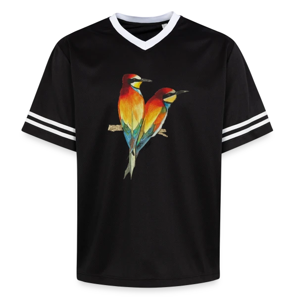 Guêpiers d'Europe Colorés sur T-shirt de foot unisexe en mesh