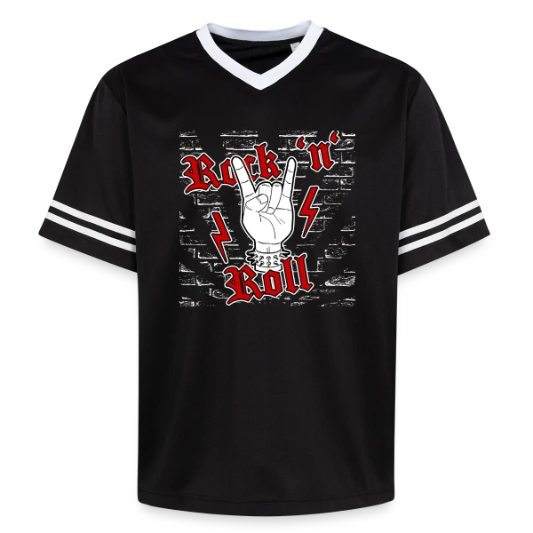 Authentique Rock 'n' Roll sur T-shirt de foot unisexe en mesh
