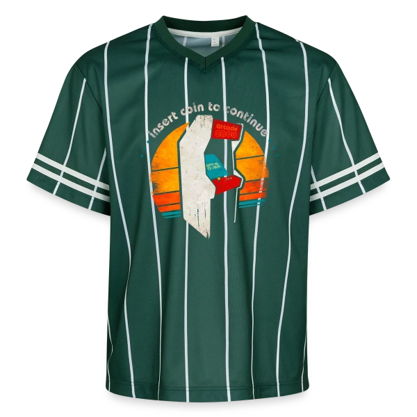 Arcade Rétro Années 80 : Insert Coin to Continue sur T-shirt de foot unisexe en mesh