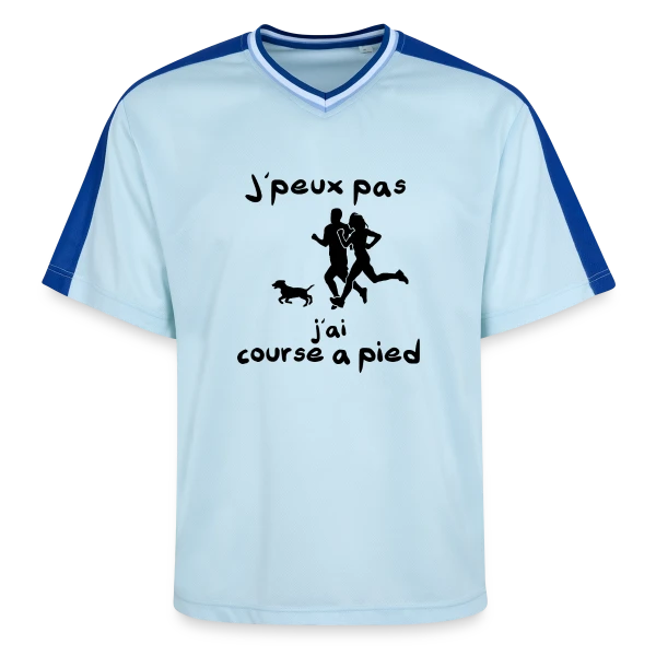 J'peux pas, j'ai Course à Pied (Jogging, Running) sur T-shirt de foot unisexe en mesh