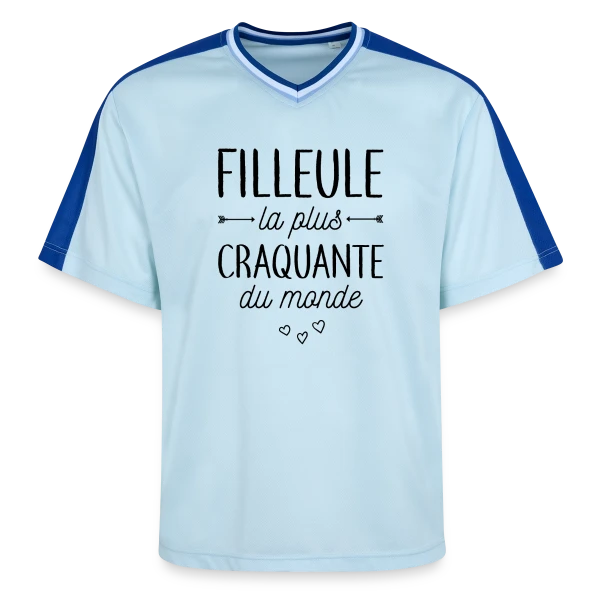 Ma Filleule la Plus Craquante sur T-shirt de foot unisexe en mesh