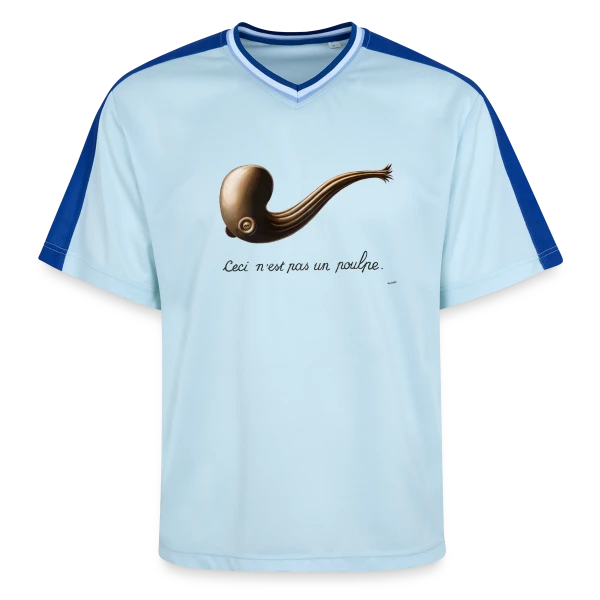 Ceci n'est pas un Poulpe sur T-shirt de foot unisexe en mesh