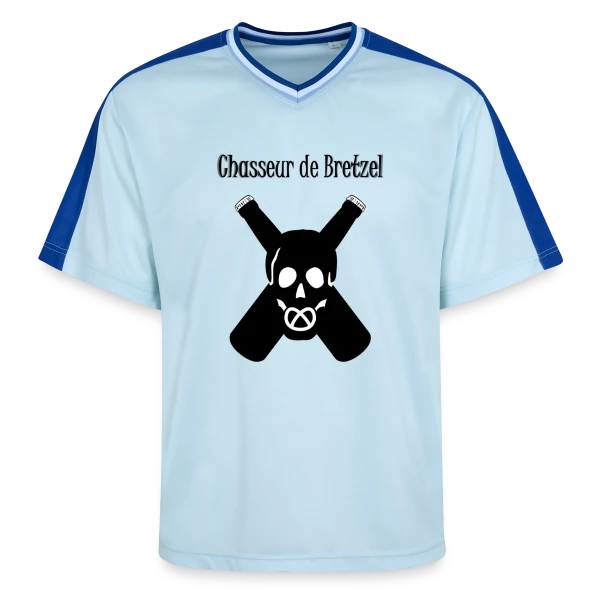 Chasseur de Bretzel Alsacien sur T-shirt de foot unisexe en mesh