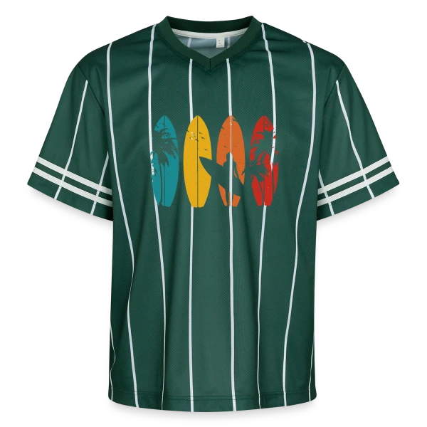 Surfeur Vintage | Cadeau Rétro sur T-shirt de foot unisexe en mesh