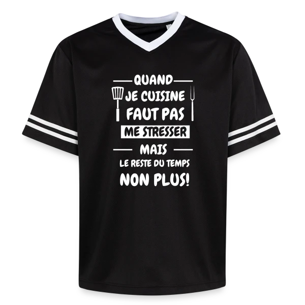 De Cuisine Humour : Pas de Stress en Cuisine ! sur T-shirt de foot unisexe en mesh