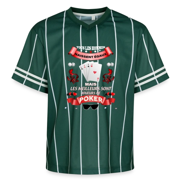 Le Meilleur Joueur de Poker sur T-shirt de foot unisexe en mesh