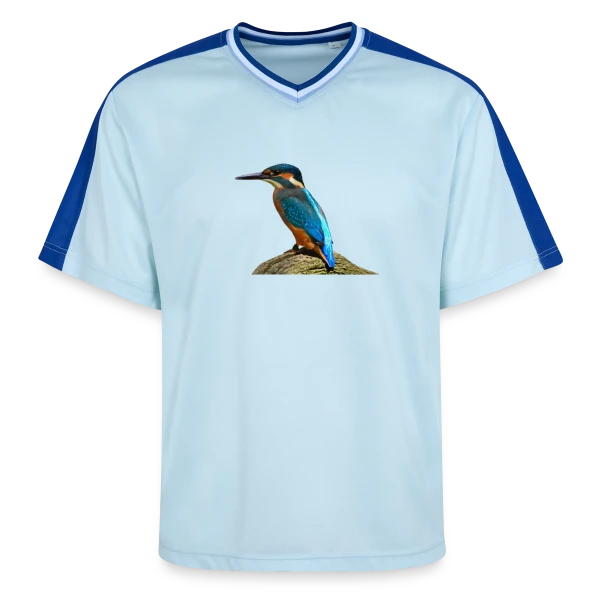 Martin-Pêcheur Majestueux sur T-shirt de foot unisexe en mesh