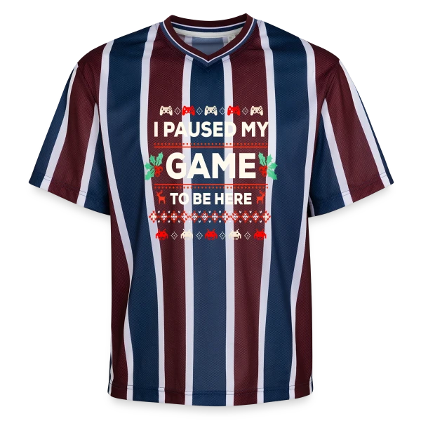 Joyeux Noël au Gamer : T-shirt Cadeau Idéal PC Zocker sur T-shirt de foot unisexe en mesh
