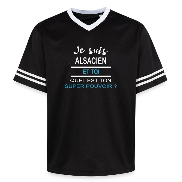 Mon Super Pouvoir Alsacien sur T-shirt de foot unisexe en mesh