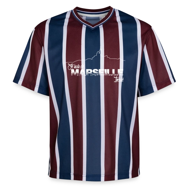 Je Suis de Marseille Fierté sur T-shirt de foot unisexe en mesh