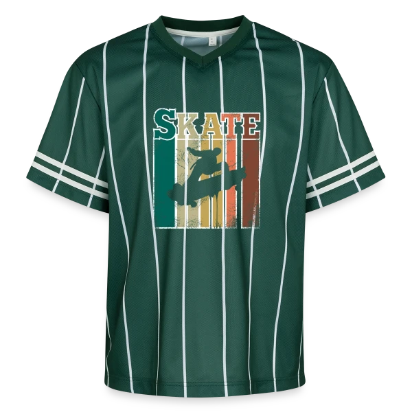 Skate Esprit Rétro Vintage sur T-shirt de foot unisexe en mesh
