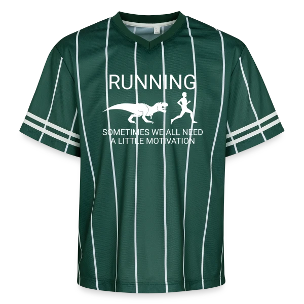 Dinosaure Coureur - Motivation Running sur T-shirt de foot unisexe en mesh