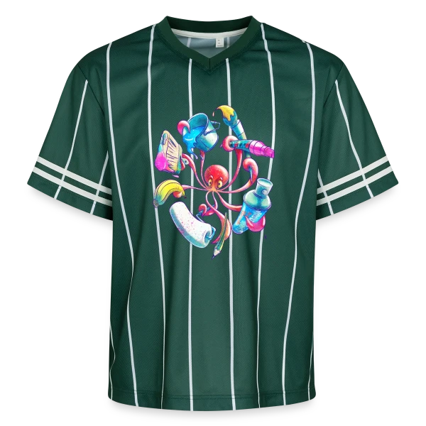 Pulpograffer : Poulpe Artiste Urbain sur T-shirt de foot unisexe en mesh