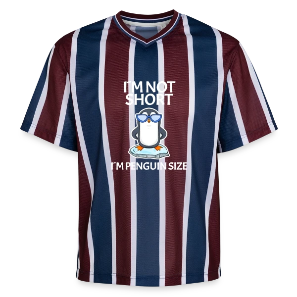 Pingouin Cool Lunettes sur T-shirt de foot unisexe en mesh