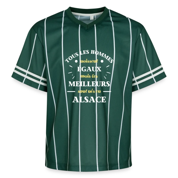 Hommes Égaux Alsace sur T-shirt de foot unisexe en mesh