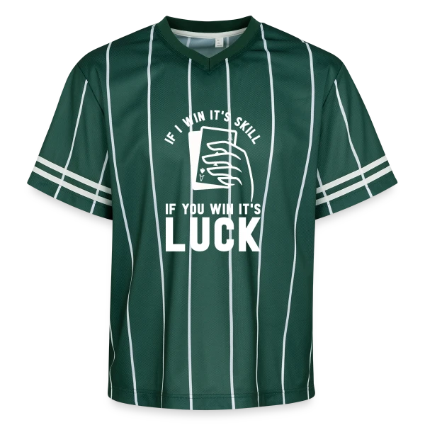Maître du Poker : Texas Hold'em sur T-shirt de foot unisexe en mesh