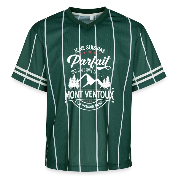 Ascension du Mont Ventoux : Presque Parfait, J'ai Grimpé le Ventoux ! sur T-shirt de foot unisexe en mesh