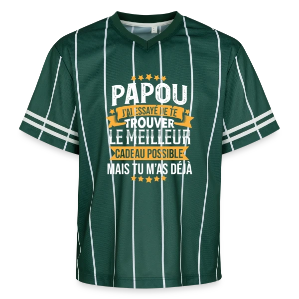 Papou Humour - Tu m'as déjà comme cadeau sur T-shirt de foot unisexe en mesh