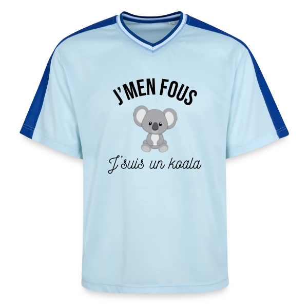 "J'm'en Fous, J'suis un Koala" - Humour Décontracté sur T-shirt de foot unisexe en mesh