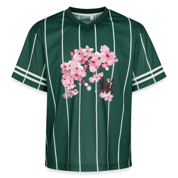 Sakura : Fleurs de Cerisier Japonaises sur T-shirt de foot unisexe en mesh