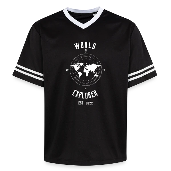 Voyageur Minimaliste sur T-shirt de foot unisexe en mesh