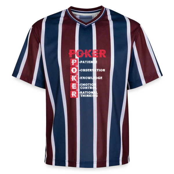 La Vie est un Poker sur T-shirt de foot unisexe en mesh