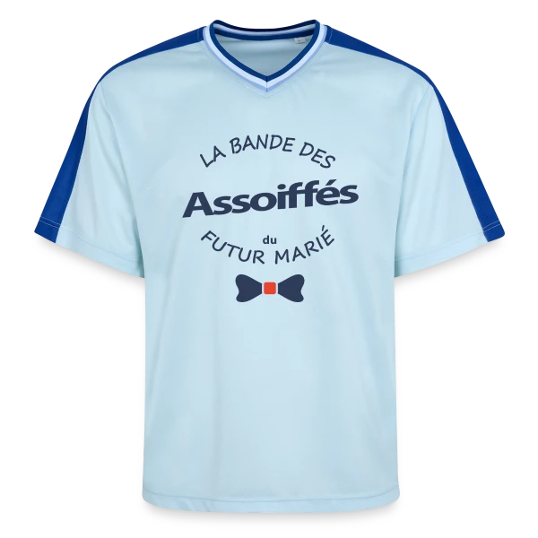 La Bande des Assoiffés du Marié sur T-shirt de foot unisexe en mesh