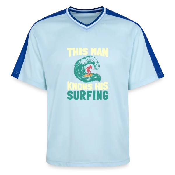 Surfeur | Roi des Vagues sur T-shirt de foot unisexe en mesh