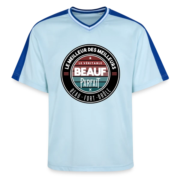 Le Véritable Beauf Parfait : Le T-shirt Humour Homme sur T-shirt de foot unisexe en mesh