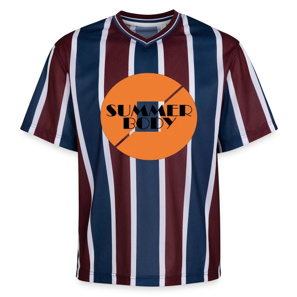 Summer Body Prêt pour l'Été sur T-shirt de foot unisexe en mesh