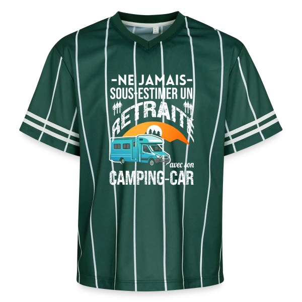 Retraité et Camping-car : Ne Jamais Sous-estimer ! sur T-shirt de foot unisexe en mesh