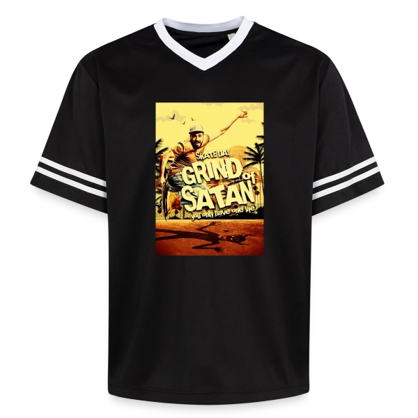 Skate Satanique Vintage & Humour sur T-shirt de foot unisexe en mesh