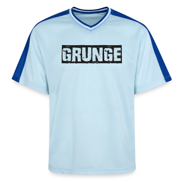 Titre Grunge Texturé sur T-shirt de foot unisexe en mesh
