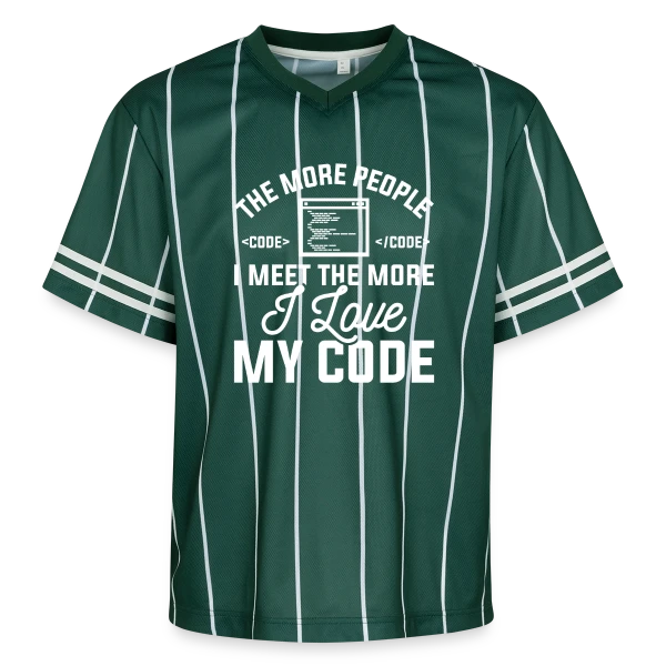 'I Love My Code' - Développeur Passionné sur T-shirt de foot unisexe en mesh