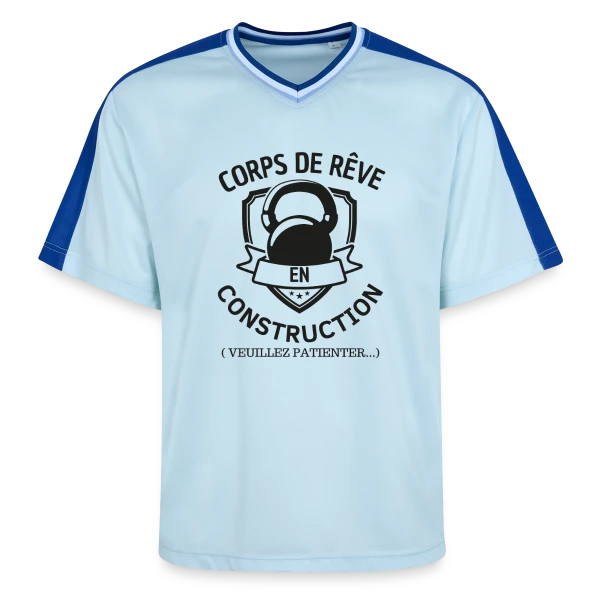 Humour Musculation: Le Classique sur T-shirt de foot unisexe en mesh