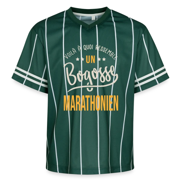 Running Bogosse Marathonien - Idée Cadeau Marathon sur T-shirt de foot unisexe en mesh