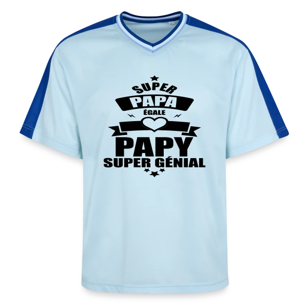 Super Papy, Super Papa : Le Meilleur des Grands-Pères sur T-shirt de foot unisexe en mesh