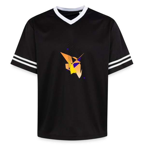 Formes Abstraites Dynamiques sur T-shirt de foot unisexe en mesh