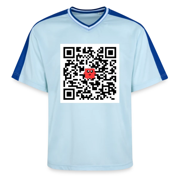QR Code Mignon sur T-shirt de foot unisexe en mesh