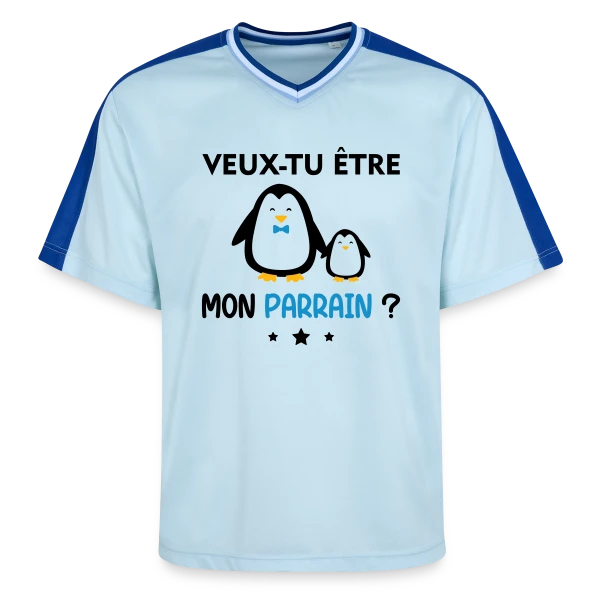 Demande Parrain Pingouins sur T-shirt de foot unisexe en mesh
