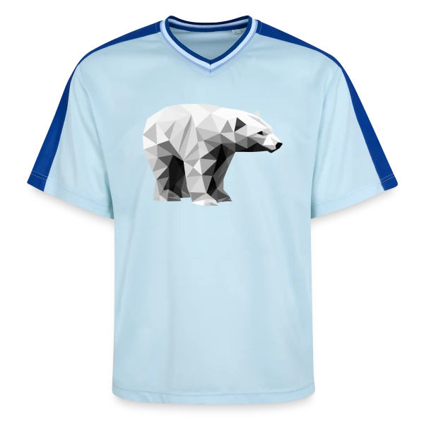 Ours Polaire Géométrique sur T-shirt de foot unisexe en mesh