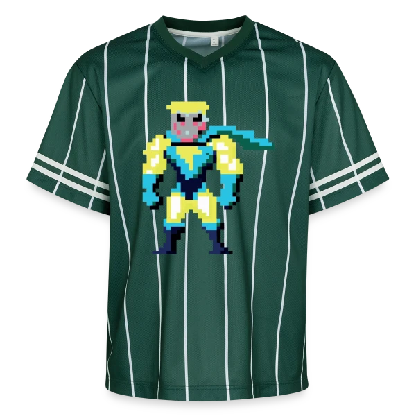 Super-Héros Pixel Franck sur T-shirt de foot unisexe en mesh