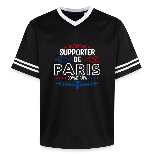 Supporter Football Parisien sur T-shirt de foot unisexe en mesh