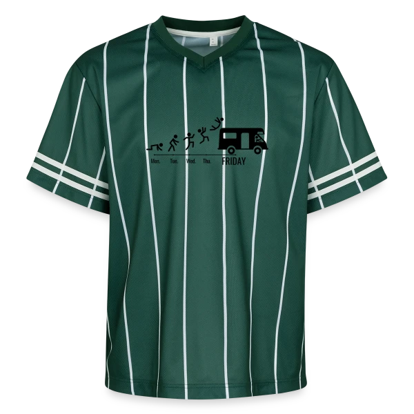 Conducteur de Camping-Car en Week-End sur T-shirt de foot unisexe en mesh