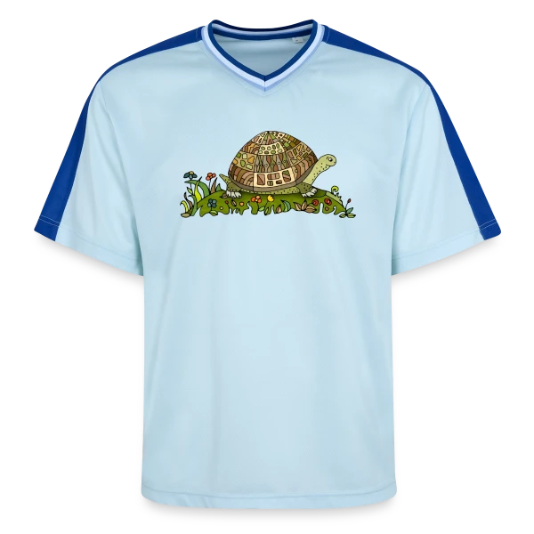 Majestueuse Tortue sur T-shirt de foot unisexe en mesh